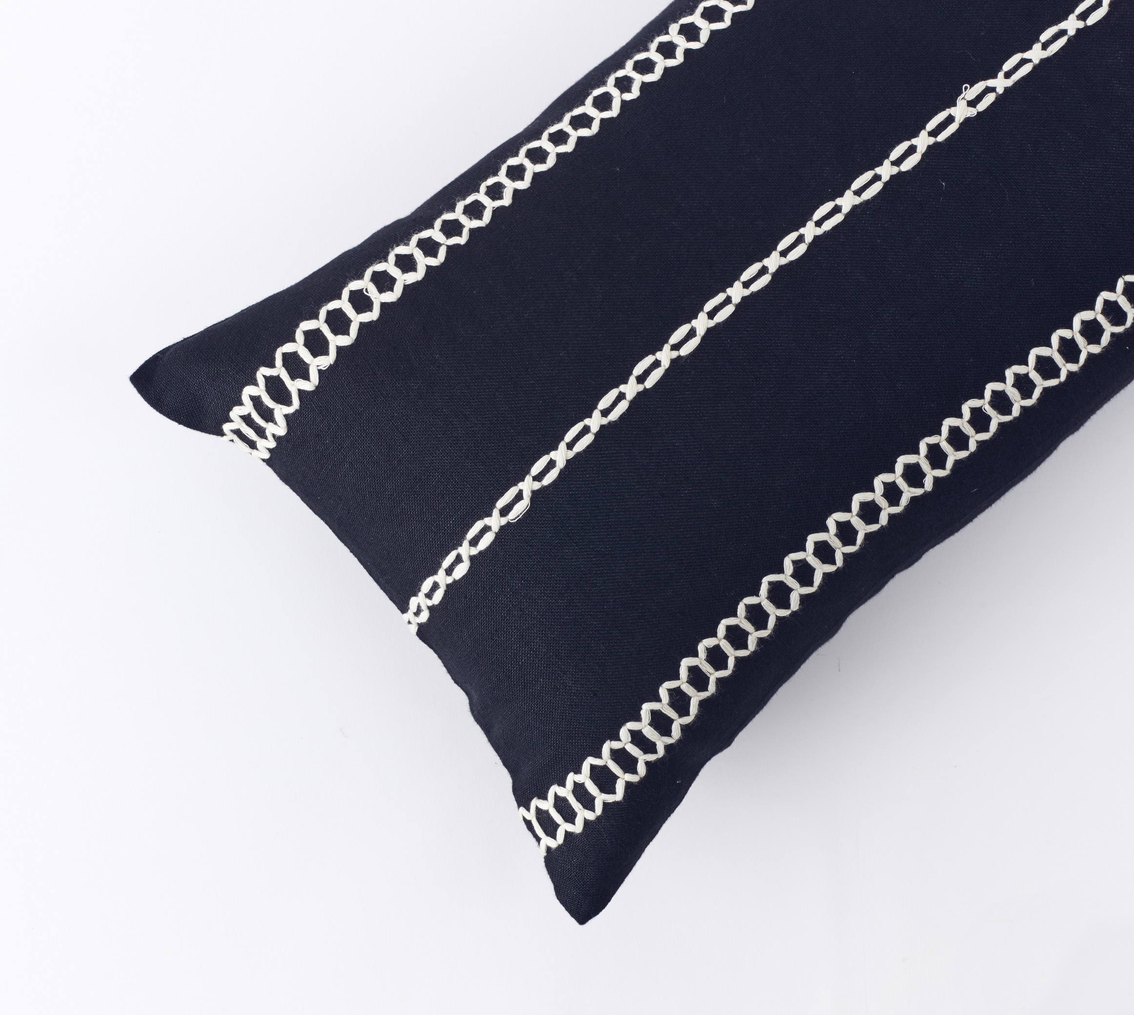 BLACK LUMBAR PILLOW - 14 x 36 - Soukra